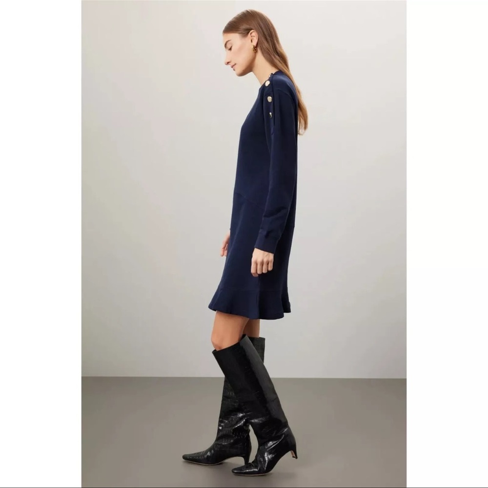 Derek Lam 10 Crosby Camden Sweatshirt Dress - Picture 6 of 6